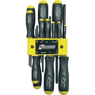 Bondhus 10637 cles allen longues pouces kit de 13 pieces mecanique sae