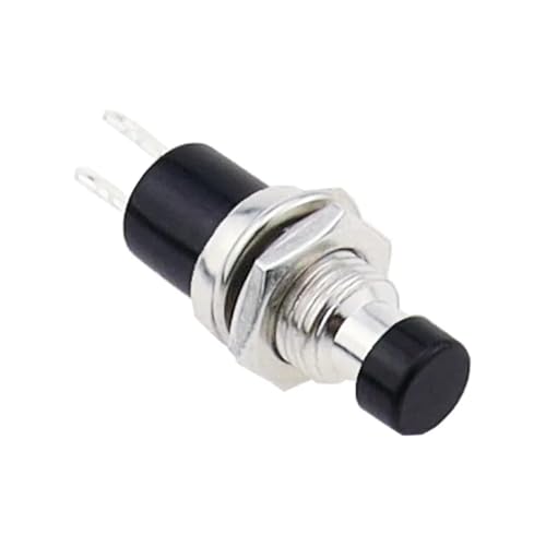 Mini interruptor pulsador momentáneo de 7mm PBS-110 normalmente cerrado 1NC negro