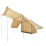 Naturehike公式ショップ パップテント TC軍幕 ソロキャン 1人用 インナー付き 4シーズン適用 サイドパネル フロア キャンプ アウトドア 難燃性 ポリコットン 耐風 マルチ設営型