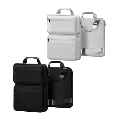 Bolsa de tela expandible para laptop con compartimento antichoque 7