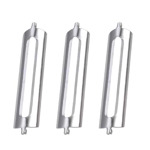 Reccisokz 3 Pezzi pelapatate professionale,lame di ricambio per pelapatate doppio e pelapatate singolo pelapatate asparagi pelapatate bocca