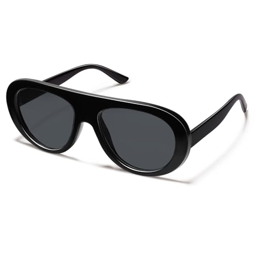 Image of VANLINKER Oversized Retro Aviator Sunglasses for Women Men Chic 70s Vintage Style Trendy 2026 Chunky Sun Glasses VL9865