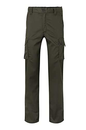 VELILLA 103005S, Pantalón Stretch Multibolsillos, Color Verde Caza, Talla 38
