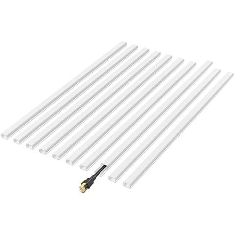 142" Mini Cable Hider Wall - Bestong Cord Cover for Single Cord, PVC Wire Concealer for Cords, Paintable Cable Raceway Cover