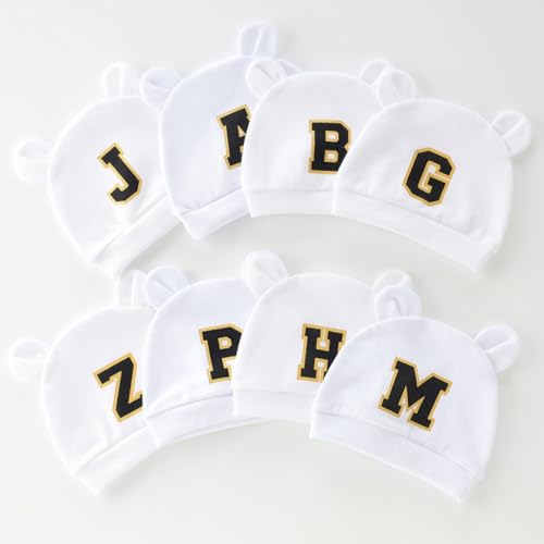 Baby Caps & Mittens Set Comfortable Cotton Newborn Caps with Scratch Prevention Mittens Set for Newborns 0 to 2 Months2