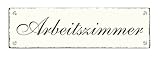 • selbstklebend SCHILD Dekoschild « ARBEITSZIMMER » Shabby Vintage Holzschild Türschild Büroschild