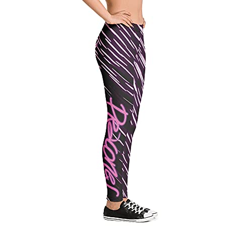 Neon Legging Violet pour femme blanc XL de style original - 4