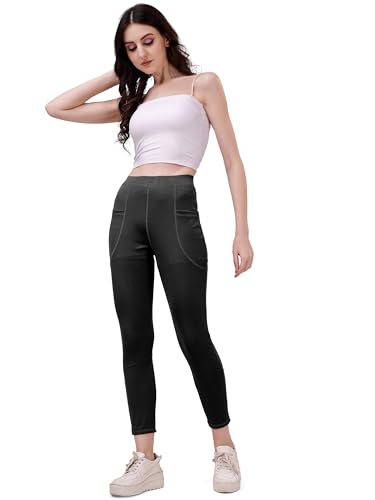 Image of Mehrang Gym Wear for Women Stretchable Yoga Pants, Fitness Gym Leggings, Gym Pants, Track Pants, Sports Tights, Active Wear Lower for Women