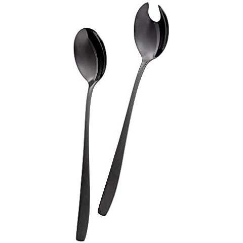 GRÄWE Salatbesteck 2-tlg, Edelstahl, schwarz Cover