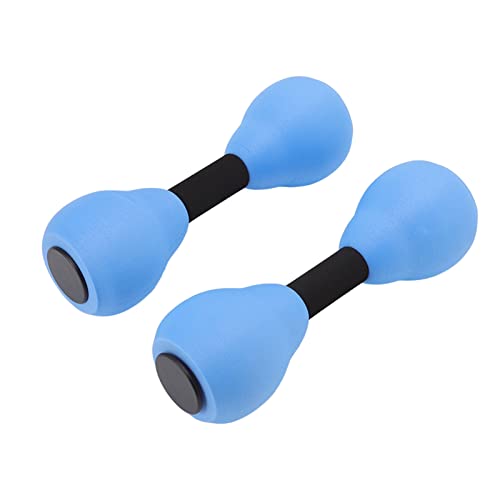 MISNODE 2 pcs Water Floating Dumbbells,EVA Foam Water Aerobic Exercise Foam Dumbbells,Hand Bar for Pool Fitness Exercise Water Aerobics,for Swimming Pool