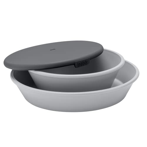 BIBS Dinner plate Set, Cloud/Petrol