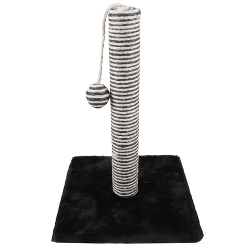 Rascador para gatos con poste de sisal y bola colgante miniatura 1