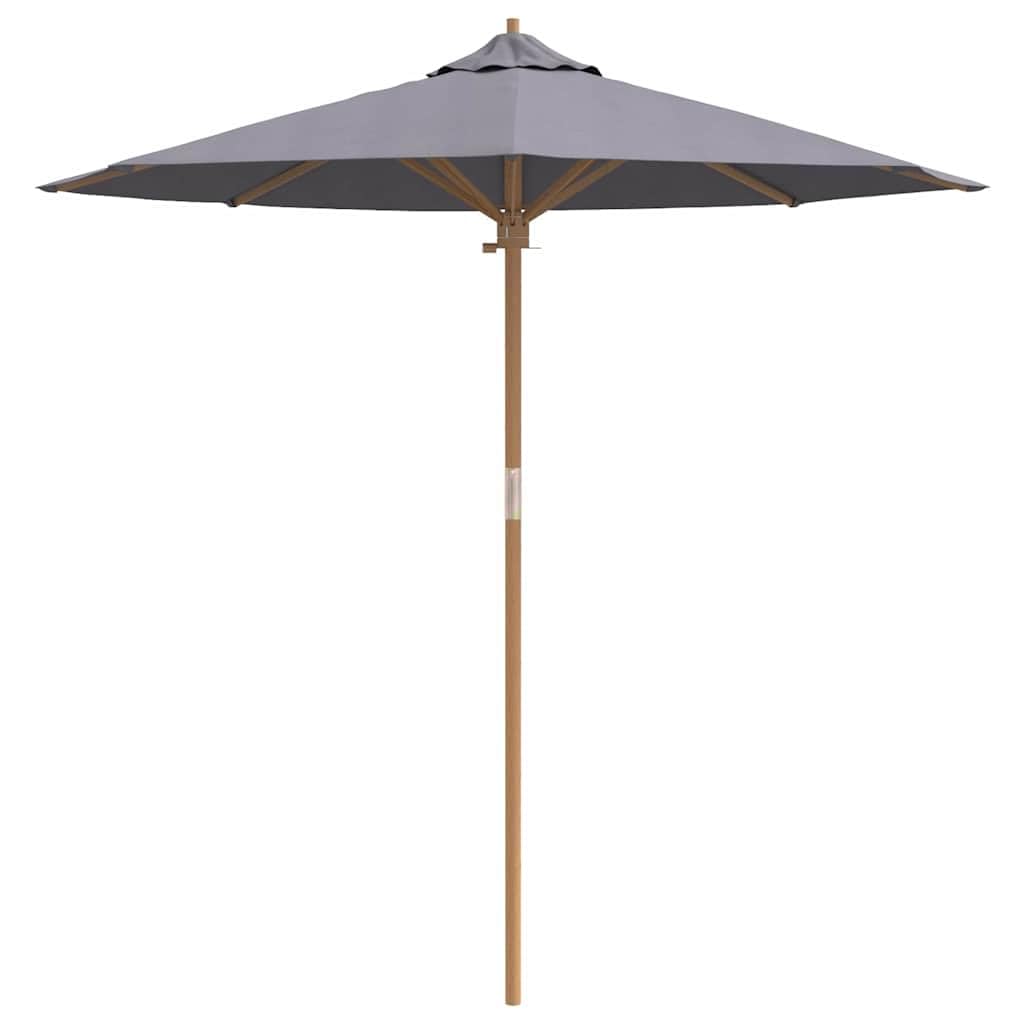 Genérico Sombrilla de jardín Gris Oscuro Ø 270 x 260 cm Bambú,Casa y jardín,Jardín,Artículos de Exterior,Sombrillas-4108086