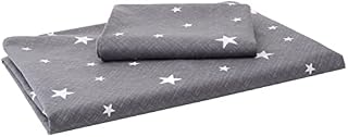 Dreamscene Galaxy Stars Duvet Cover with Pillowcase Kids Reversible Charcoal Bedding Set, Silver Grey, Single