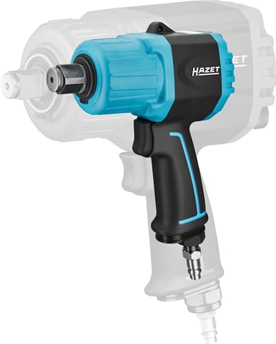 Hazet 3/4 Inch Twin Turbo Impact Wrench 9013MTT, 1890 Nm Release Torque, High Performance Double Hammer Impact Mechanism, Compact Design for Tight Spaces, Low Vibration and Lightweight