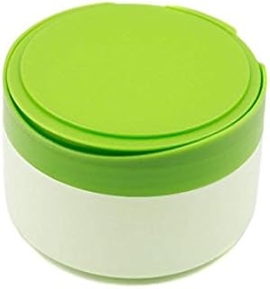 Ericotry 1Pcs Portable Plastic Baby Skin Care Baby After-bath Powder Puff Kit Container