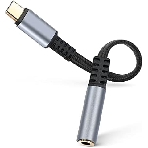 Adaptador USB Tipo C a Jack 3.5mm con DAC Chip Cover