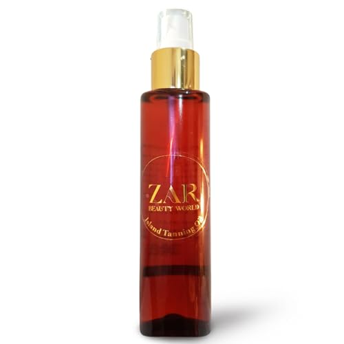Zar Island Tanning Oil: 100% Pure Natural Essential Oil Blend for a Natural Golden Tan | Nourish, Protect & Glow | Lightweight & Non-Greasy | Perfect for Outdoor Use - 150 ml