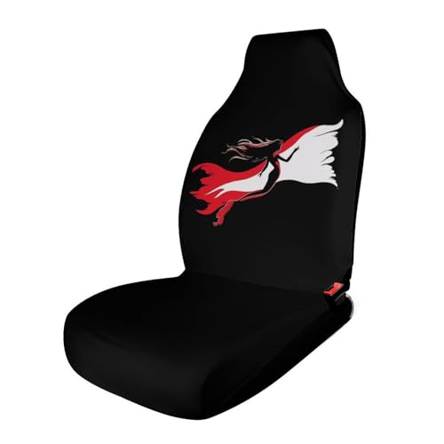 Diver Down Flag Mermaiid Scuba Diving Car Seat Covers Universal Car Front Seats Protector Auto Interior Accessories 1PCS