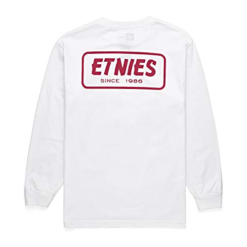 Etnies Quality Control Long Sleeve T-Shirt Large White