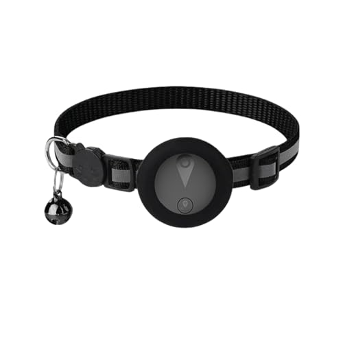Collare GPS per Gatti Compatibile con Sistemi iOS e Android Tractive GPS per Cani Riproduzione Della Cronologia dei Tracciati (7 giorni) Localizzatore GPS Cani Tracciamento Impermeabile (IP67) -Nero