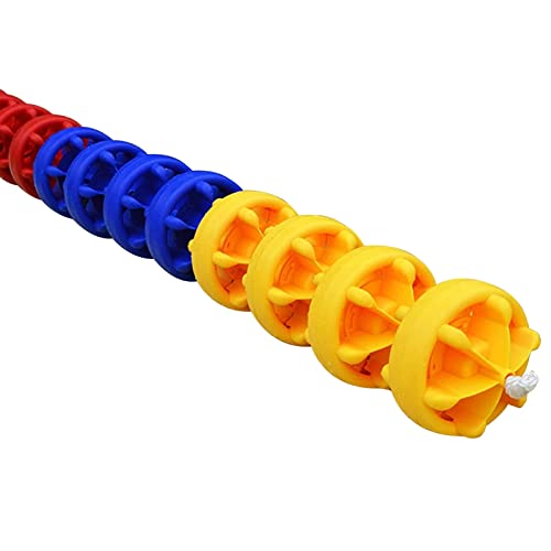 Safety Pool Rope Float Pool Safety Divider Rope Kit, 1m to 10 m Lane Float Line with 2 Pre-Assembled Hooks, Polyethylene Pool Accessories for Pools Dangerous Areas