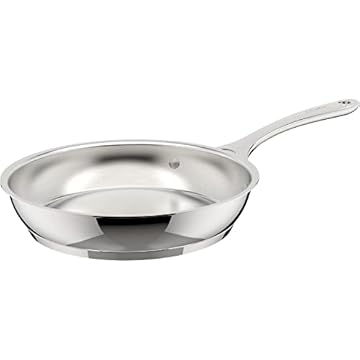 Lagostina Orchestra Padella Con Manico Lungo In Acciaio Inox 18/10 Ø 20 cm, Fondo Lagotherm 3 Strati, Effetto Specchio Esterno e Interno Satinato, per Tutte le Fonti di Calore