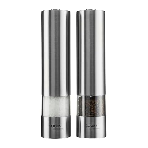 Cooks Professional Electric Salt & Pepper Mill Set Cover