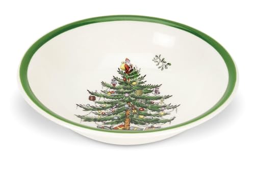 Spode-Christmas-Tree-Ascot-8-Inch-Cereal-Bowls-Set-of-4-Durable-Earthenware-Bowls-for-Breakfast-Oatmeal-Cereal-or-Soup-Festive-Design-Microwave-and-Dishwasher-Safe-Beautifully-Gift-Boxed Spode Christmas Tree Ascot 8 Inch Cereal Bowls Set of 4 Durable Earthenware Bowls for Breakfast Oatmeal Cereal or Soup Festive Design Microwave and Dishwasher Safe Beautifully Gift Boxed