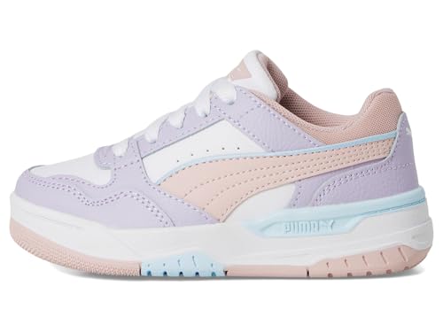 PUMA Rebound Retro Shoes (Little Kid) Sneaker, Lilac Crush/Mauve Mist/Sea Glass, 2.5 US Unisex4