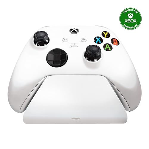 Image of Razer Universal Quick Charging Stand for Xbox Series X|S: Magnetic Secure Charging - Perfectly Matches Xbox Wireless Controllers - USB Powered - Robot White (Controller Sold Separately)