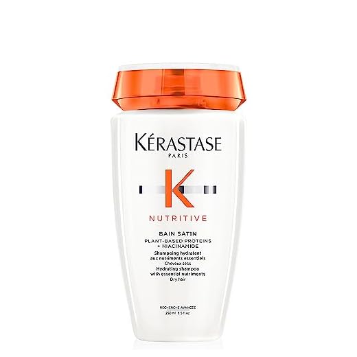 Kérastase Shampoo Nutritive Bain Satin, Shampoo Hidratante, Para Cabelos Secos e Ressecados, Nutrição Intensa, 250ml