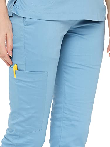 Image of Associated Uniforms Womens Cotton Slim Fit Scrub Suit with Lycra /Spandex /Stretch feel (LYCO)