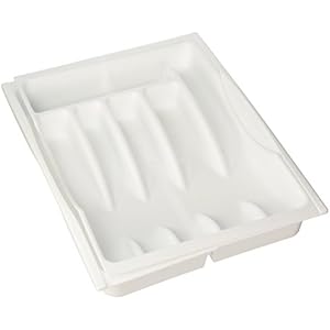Rubbermaid Adjustable Cutlery Tray White