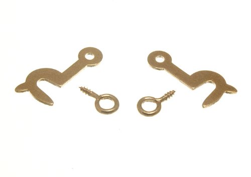 Hook & Eye 25mm droit et gauche pour sécuriser la fermeture de vos rideaux occultants