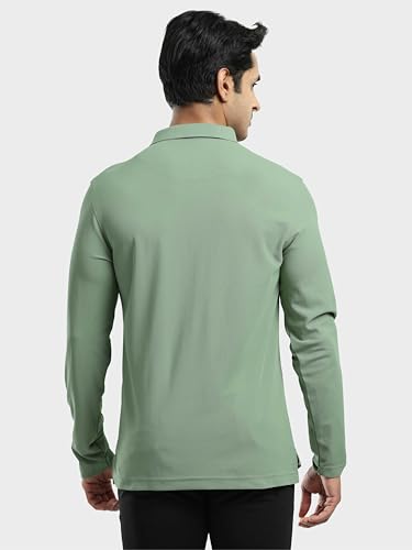 Image of STELLERS Men's Full Sleeve Polo T-Shirt | Feather Touch Feel | Odour Resistant | Wrinkle Free | Quick Dry | Stretchable | Lightweight | Anti-Static | UV Resistance | Anti-Microbial