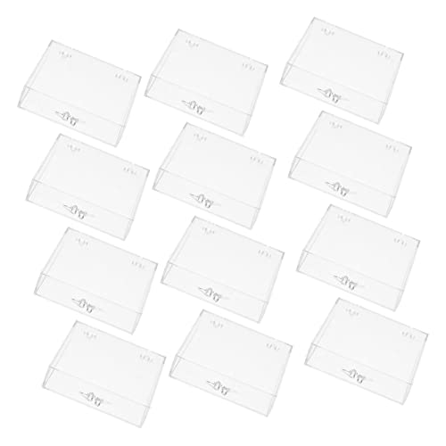 PATKAW 12個入りネイルチップ収納ボックス 透明フタ付きで中身が見える ネイルホルダー 耐久性素材 軽量 持ち運び便利 顔料サンプルやビーズなどの小物収納にも