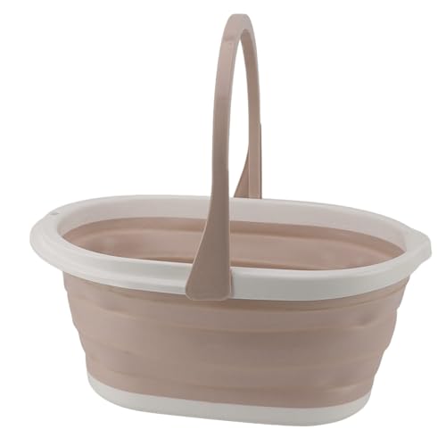 Seau de vadrouille pliable kaki grand volume robuste