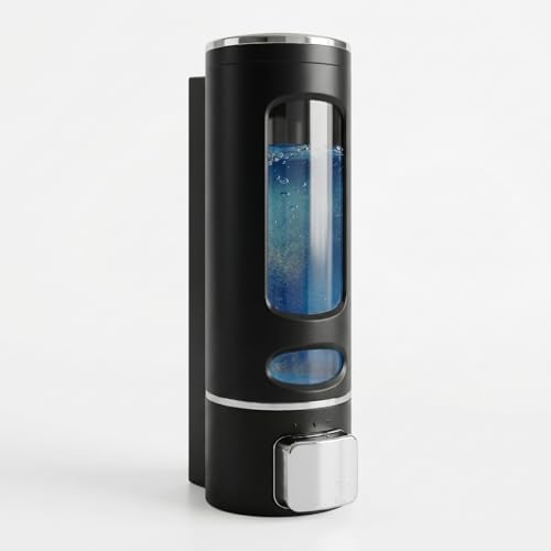 Image of ALTURAS Wall Mounted Liquid Soap Dispenser, ABS, 400 ML, for Shampoo, Sanitizer and Gel
