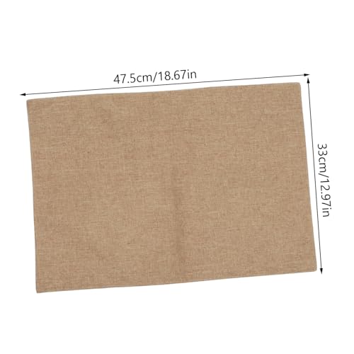 Healifty servilletas de tela rectangular color café 4 piezas miniatura 2