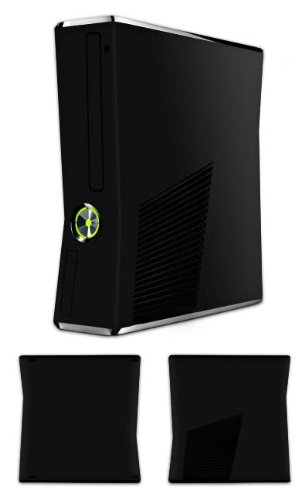 DeinDesign Skin Compatibile con Microsoft Xbox 360 Slim Pellicola Adesivi Monocolore Nero Colore