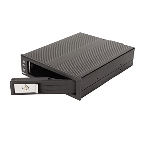 Caja externa para disco duro 3.5in aluminio con ventilador miniatura 4