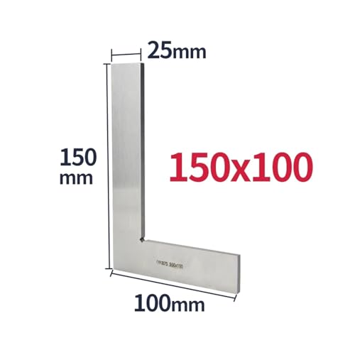 Escuadra de carpintería de 90 grados con borde plano de metal 2
