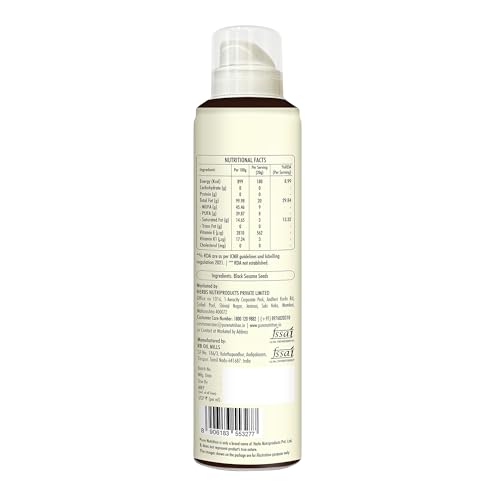 Image of Pure Nutrition Dosa Oil Cooking Spray 200ml | Cold Pressed Sesame Oil | Healthy Low-Oil Cooking Spray for Dosa, Uttapam, Tawa & Pan Frying | 100% Natural Sesame Oil