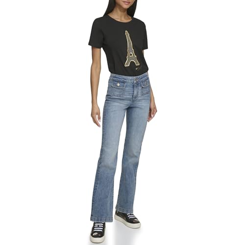 KARL LAGERFELD Women's Front Pocket Fashion Denim