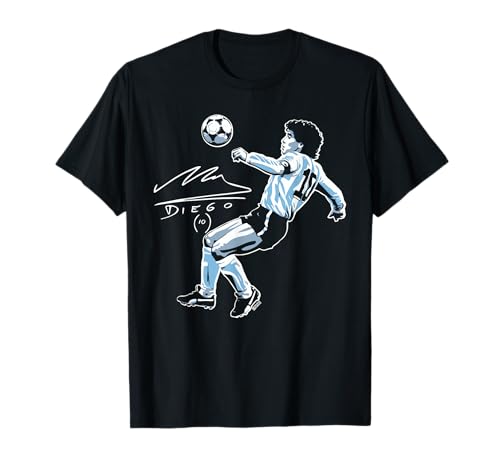 Diego Maradona Eighties Signature T-Shirt