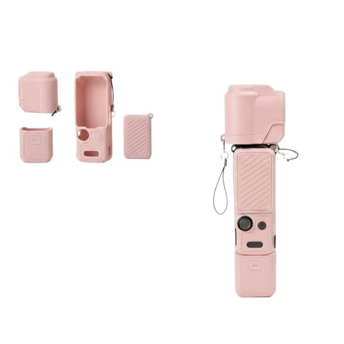 For DJI Pocket 4�p�V���R���P�[�X �����Y�P�[�X �X�N���[���P�[�X �V���R���f�� ���S�őϋv�� �����W���Ȃ������ȃJ�b�g�A�E�g �y�ʂŎ����^�т₷�� �g���₷�� (�s���N)