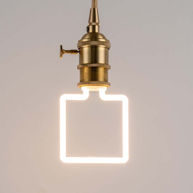 Oświetlenie wnętrza – 10 sztuk elastycznych kwadratowych diod LED z tworzywa sztucznego AC110V/240 V, gwint E27, prąd stały, do barów i restauracji.