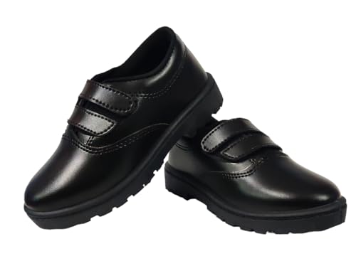 Image of Coolz Unisex Kids Black Formal School Uniform Shoes Deluxe Vel