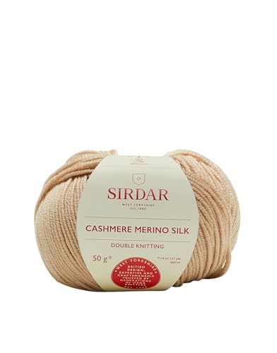 Sirdar Cashmere Merino Silk DK Double Knitting, Sand Stone (422), 50g, DK (50g)